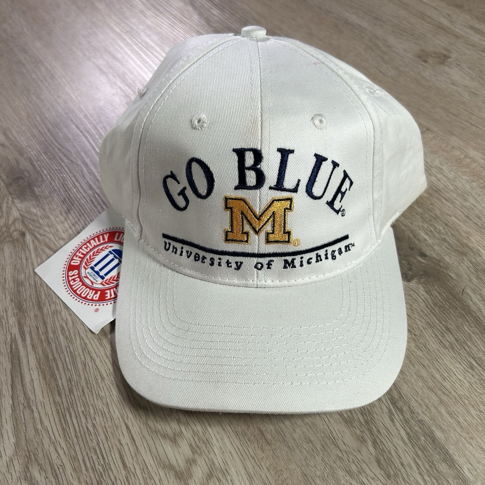 VTG Michigan‎ Wolverines Snapback Hat NWT NCAA College Collegiate White Cap